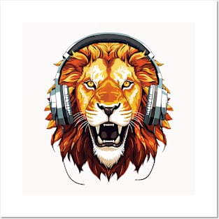 Cool Lion Animal Beauty Nature Wildlife Fun Music Posters and Art